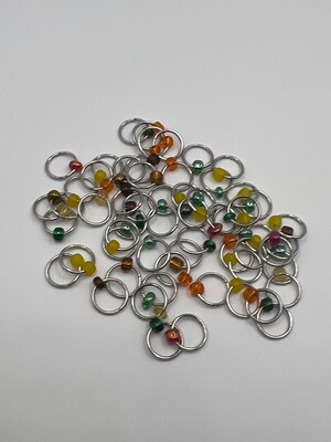 Snag-Free Handmade Closed O Ring Stitch Markers for Knitting - Choose your  quantity!